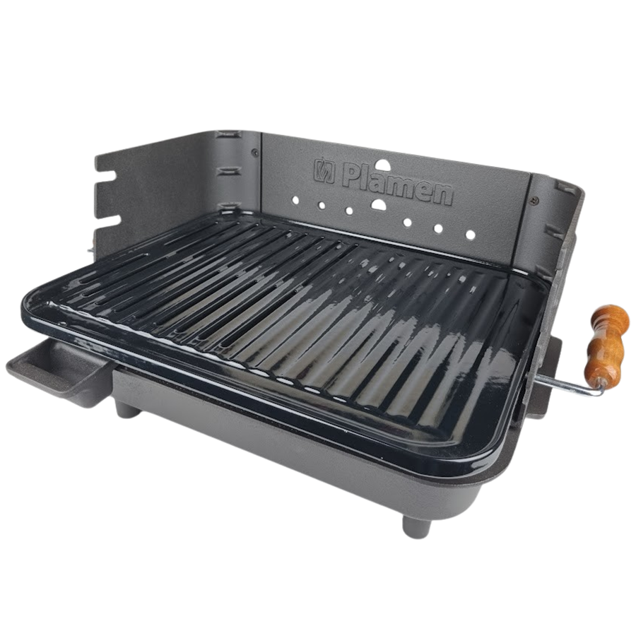 Öntöttvas kerti grill 45×37cm asztali faszenes grill - Image 5