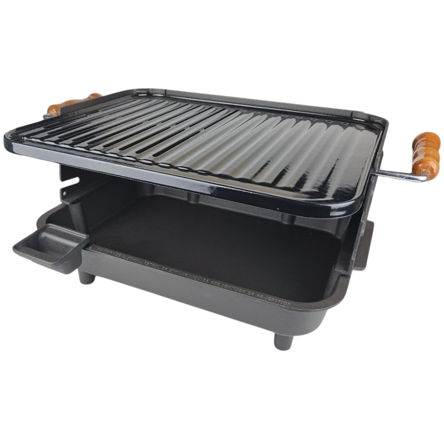 Öntöttvas kerti grill 45×37cm asztali faszenes grill - Image 6