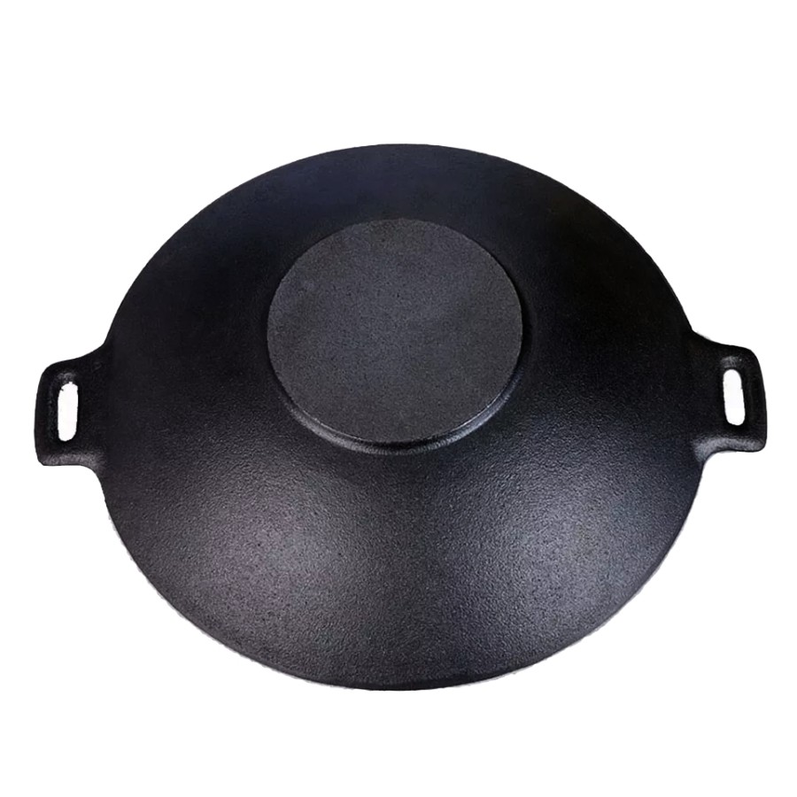 Nagyméretű öntöttvas wok 50 cm - Image 3