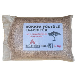 Száraz füstölő bükkfaforgács, BIO 3 bükk füstölő chipsz 5kg