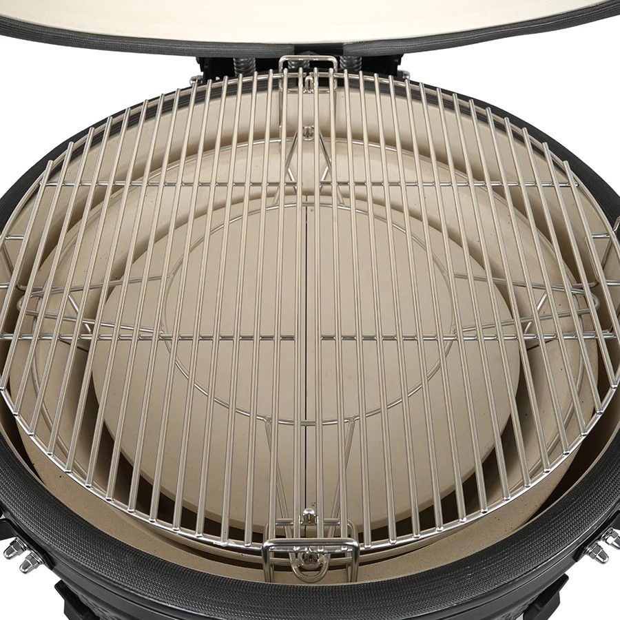 Kamado Kerámia Grill Prémium 60cm-es Matt Fekete - Image 7