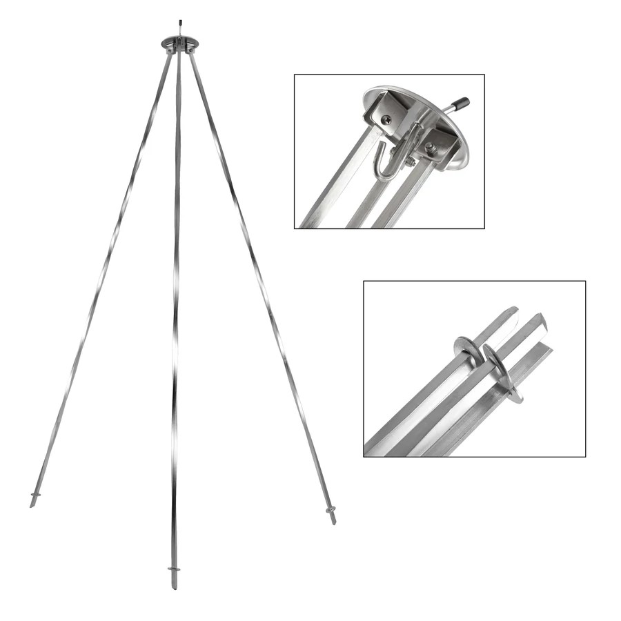 Rozsdamentes bográcsállvány 1.17 méteres 7 mm vastag - Image 2